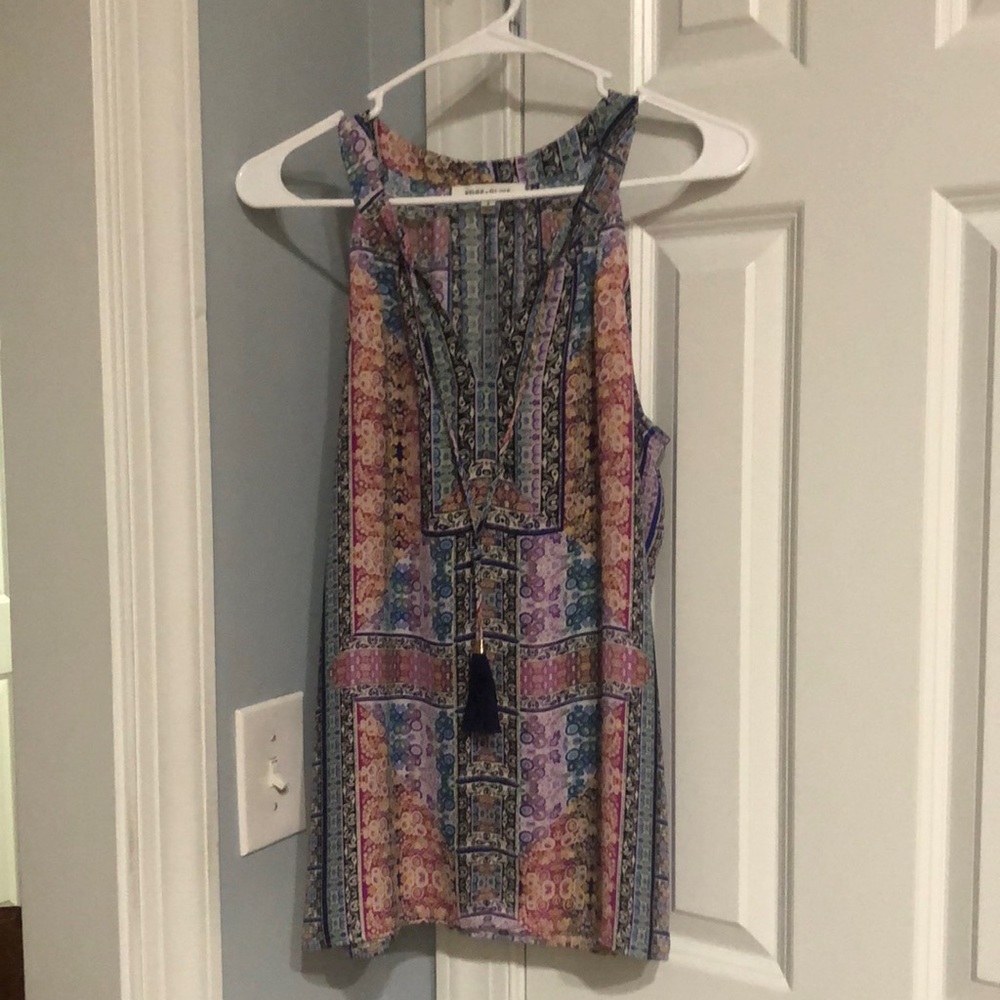Rose + Olive tank top